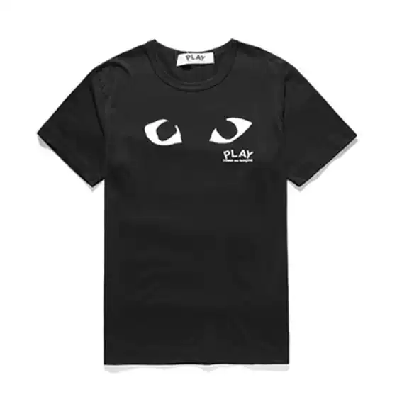 Japanese Version of Trbottomy Brand with Heart Eyes for Men and Women, Pink Heart Letters for Men and Women, Round Neck Short-Sleeved T-Shirt Bottoming Shirt