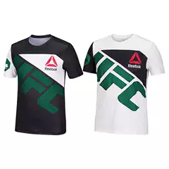 UFC Conor McGregor Men's Short Sleeve MMA Mixed Martial Arts Training Fighting Sanda Tights Quick-Dry Shirt