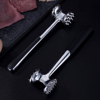 Zinc alloy loose meat hammer pork steak hammer meat hammer meat velvet loose tenderizer meat hammer creative kitchen tools