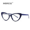 Fashion New Glasses Frame Foreign Trade Hot Spring TR90 Flat Glasses Cat's Eye Black Frame Anti-blue Glasses Women's 2020