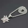 Silver Elf Single Row Diamond Necklace 50cm