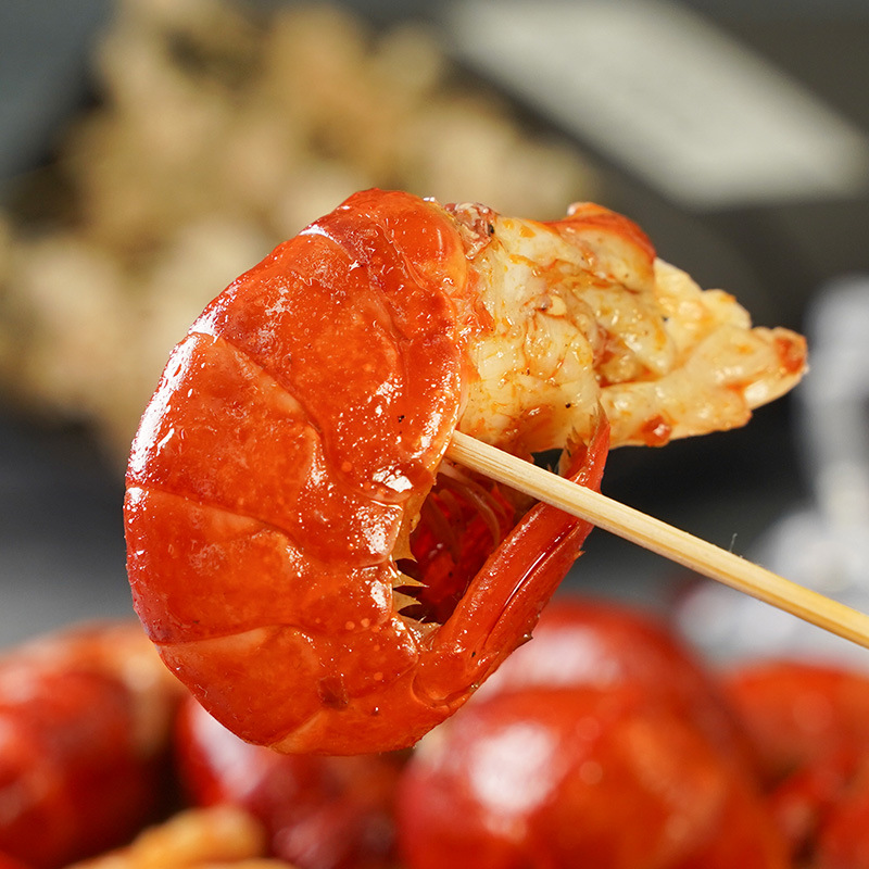 Spicy Lobster Tail Oem Crayfish Tail Processing Ready-To-Eat Lobster Balls Internet Celebrity Snacks Wholesale Pre-Made Dishes Customization