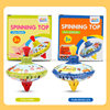 Cross-Border Factory Direct sales children's educational toys tin spinning top tin top European and American classic nostalgic toys