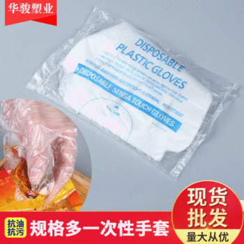 Disposable Gloves Food Grade 100 Pack Wholesale Household Beauty Disposable Gloves Pe Film Gloves