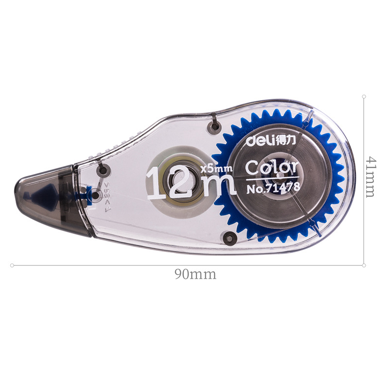 Deli 71478 Correction Tape (Mixed Colors) (3 Pieces/Card)