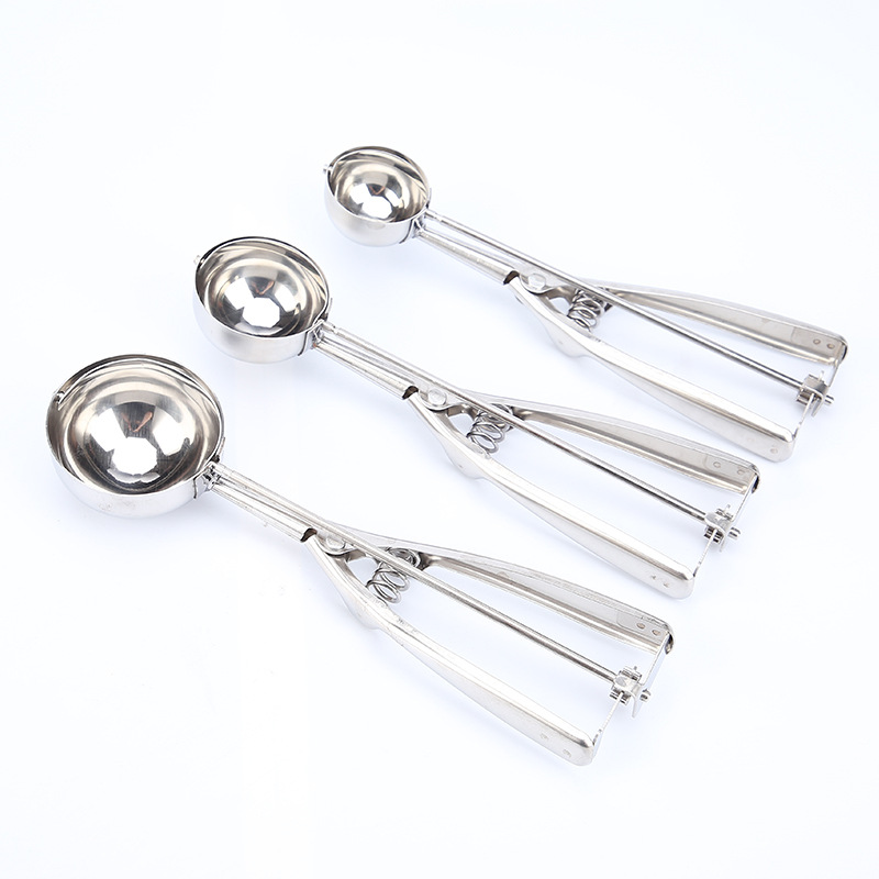 Factory in stock Direct Sale high quality stainless steel ice cream spoon ice cream spoon fruit digging ball spoon ice cream spoon