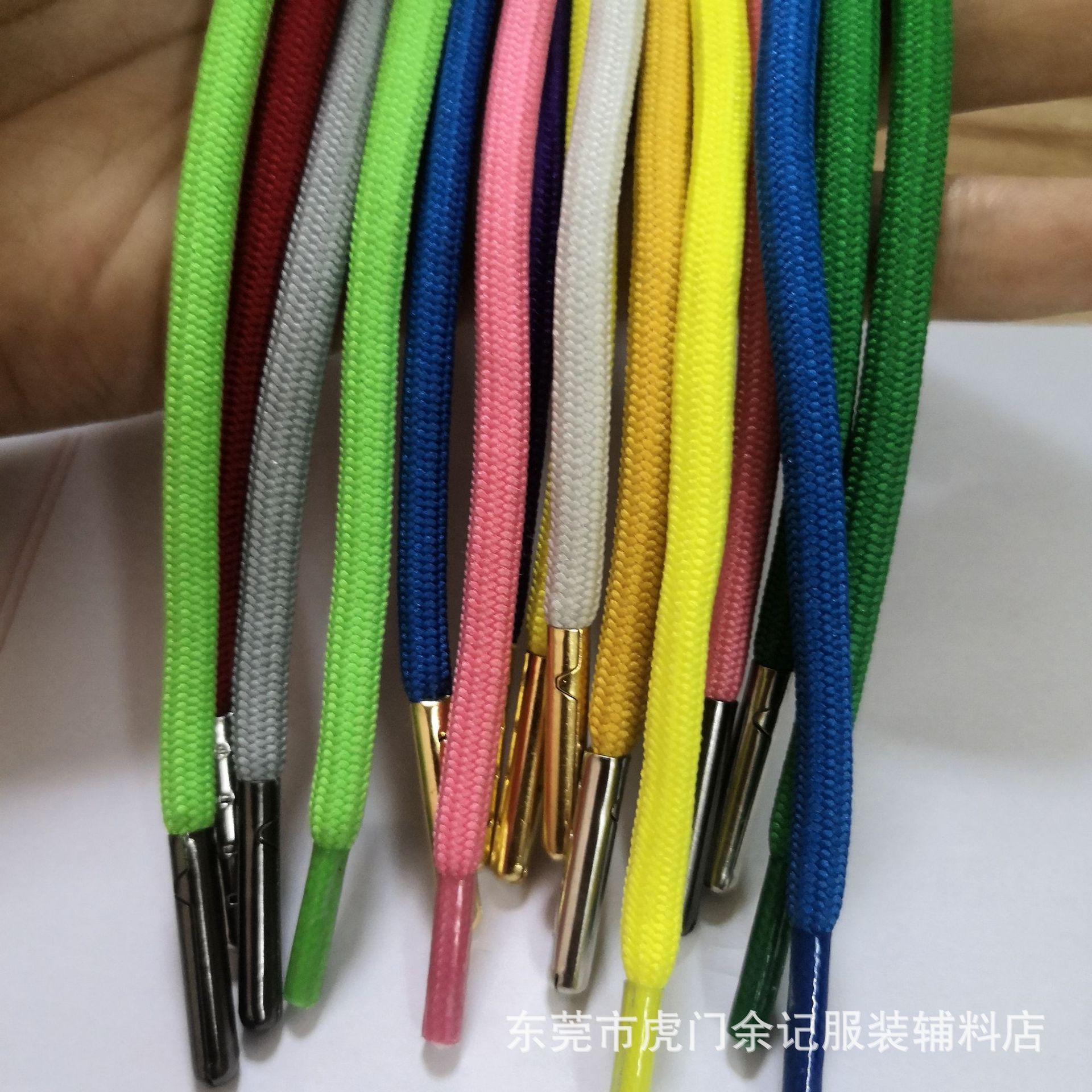 5mm Black and White Round Polyester Cord for Sports Sweatshirt Waistband Drawstring Shoelaces with Metal Tips Polyester Drawstring