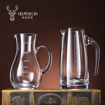 Factory Goods Crystal Liquor Dispenser Red Wine Awakening Jug Small Wine Spoon Graduated Public Glass Classic Wine Set Multi-style