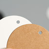 Round Kraft Paper Tag Spot Wholesale Universal Blank Card Clothing Label Certificate Printing Design