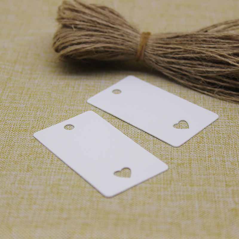 Cross-border supply of new 5x 3cm Kraft paper small tag DIY Handmade gift baking white card label