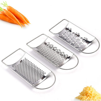Manufacturer Wholesale Grater Stainless Steel Grating Plate Kitchen Grater Slicer Vegetable and Fruit Shredder Multifunctional