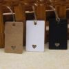 Cross-border supply of new 5x 3cm Kraft paper small tag DIY Handmade gift baking white card label