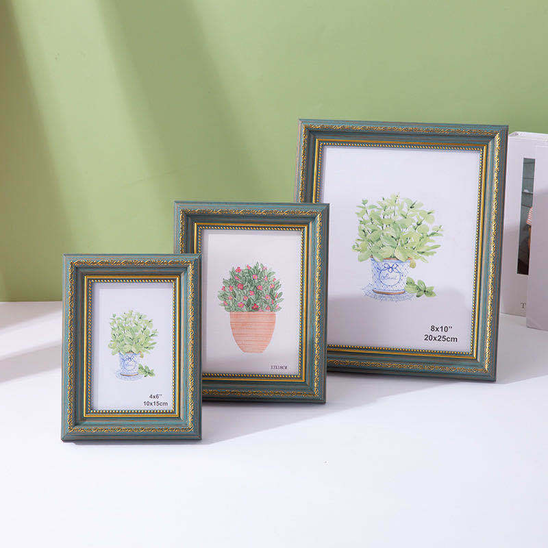 Nordic Retro Photo Frame for Tabletop or Wall Hanging 7inch Framed Ps Picture Frames Children's Photo Frame Manufacturer A3A4 Frame Processing