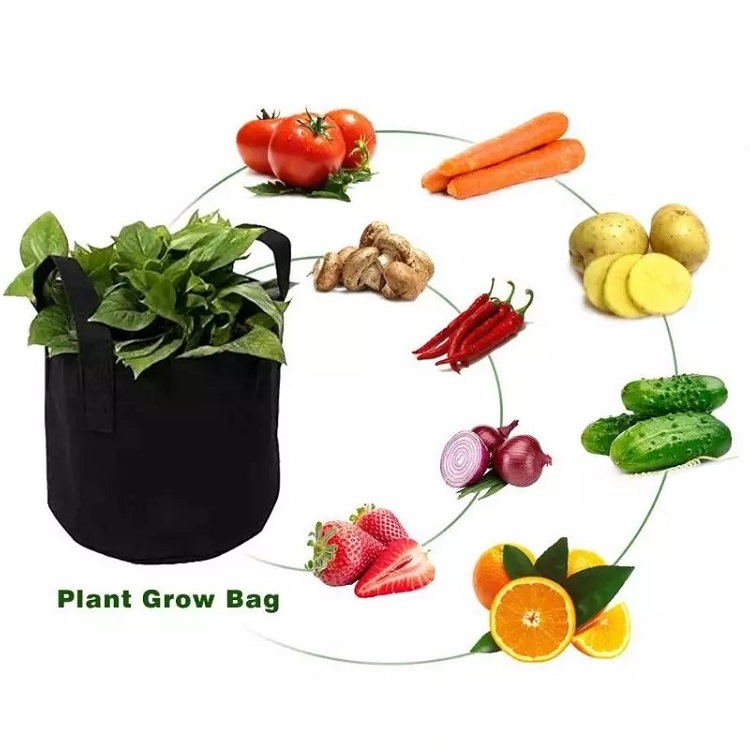 Felt planting bucket can supply black non-woven bags various sizes of plant bags spot supply garden nursery bags