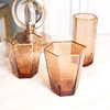 Nordic Phnom Penh Hammered Champagne Red Wine Glass Champagne Cup Hexagon Cup Household Juice Glass Wine Set Creative