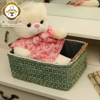 Desktop Cosmetics Storage Basket Snack Toy Storage Basket Intimates Storage Box Storage Box Grass Rattan Wicker Storage Box
