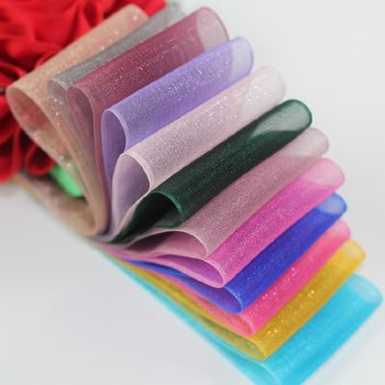 Chiffon ribbon snow ribbon organza ribbon gift packaging wedding birthday party Bouquet decoration ribbon