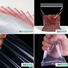pe bag packaging sealed bag printing logo thickened plastic bag transparent ziplock bag packaging bag wholesale