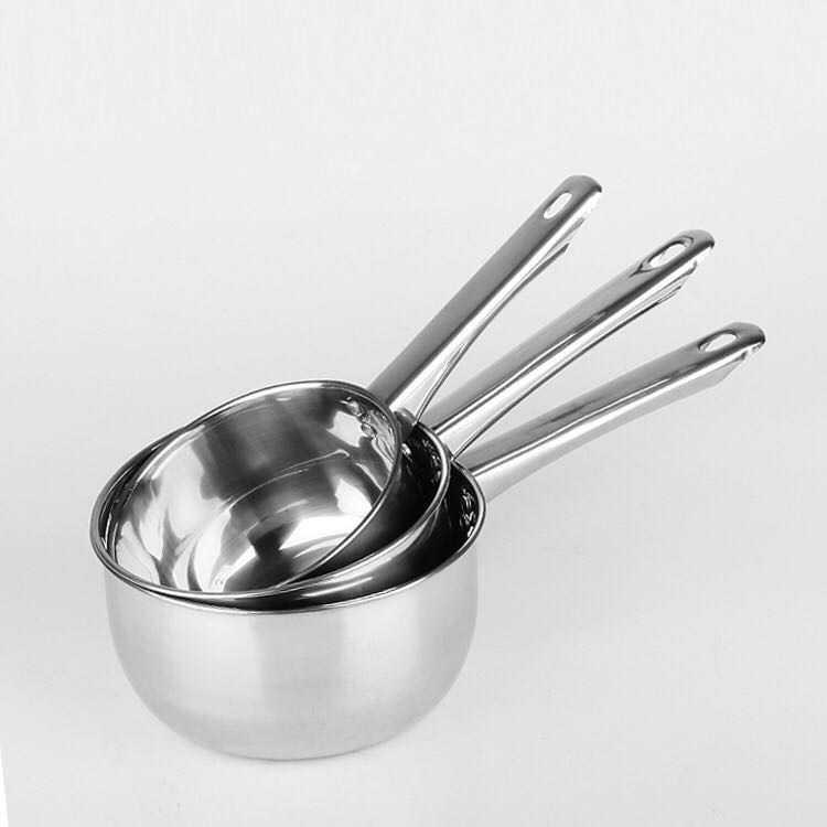 Household stainless steel flat bottom water spoon wholesale with handle water spoon Kitchen water spoon commercial deepening water spoon