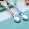 Korean Japanese-style baby 304 stainless steel multi-functional double-headed dual-use feeding apple fruit scraping spoon