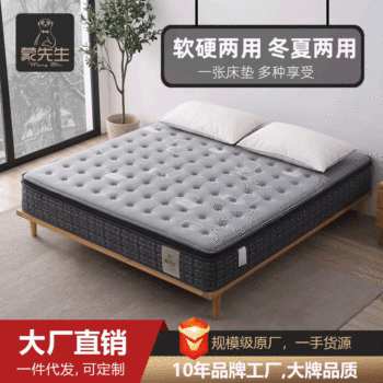 Mr. Meng latex dual-purpose mattress 3d breathable independent spring jute Simmons 3E brown mattress manufacturer