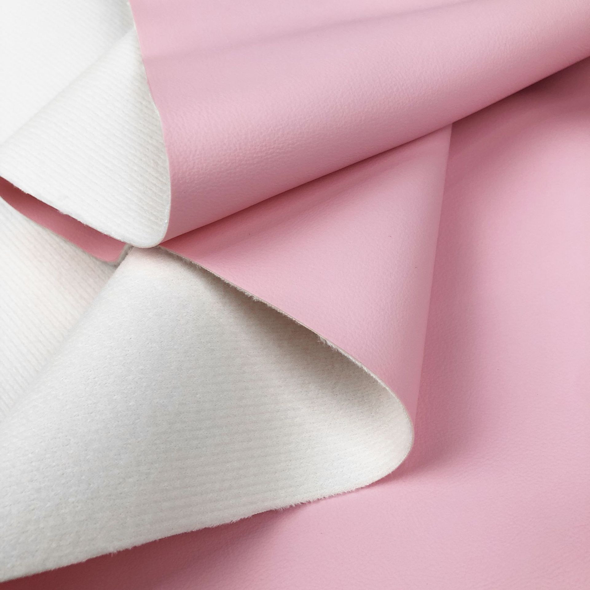 In Stock Macaron Candy Color 0.9mm Nappa Pattern Imitation Leather Pvc Sofa Soft Bag Decorative Leather