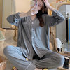 Spot June 222 clothing pure 69 months pregnant women modal pajamas summer thin postpartum nursing pregnant lactation