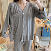 Spot June 222 clothing pure 69 months pregnant women modal pajamas summer thin postpartum nursing pregnant lactation