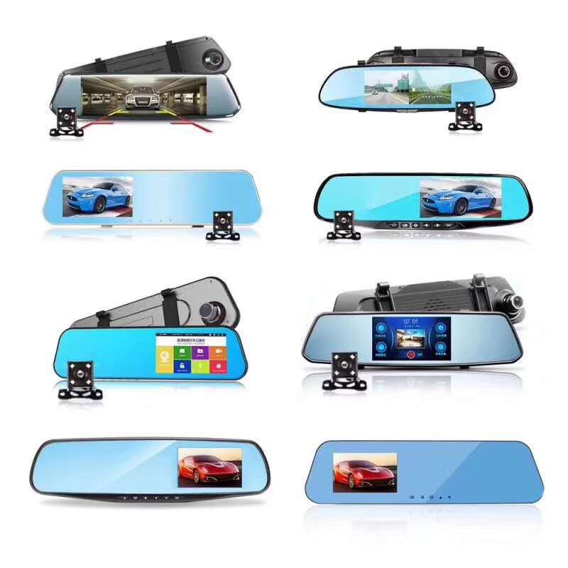 2K HD 1080p 10 inch Touch streaming media HD video inch dual lens rearview mirror driving recorder