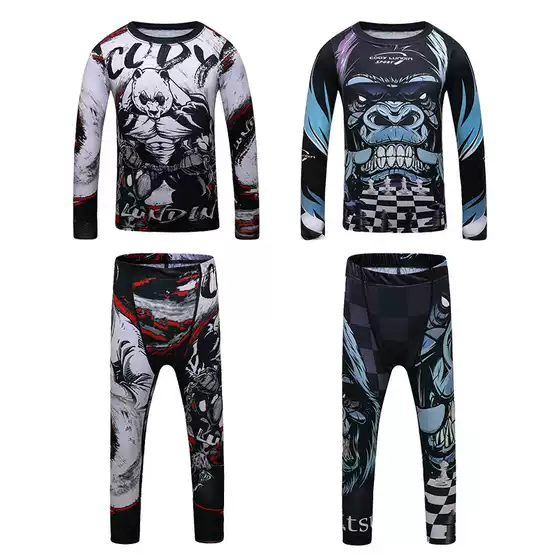 New Boys' Suit Children's Wear Summer New Suit Long Sleeve Trousers for Large Children in Summer
