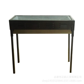 Korean-style large black barbecue grill outdoor barbecue grill portable carbon oven