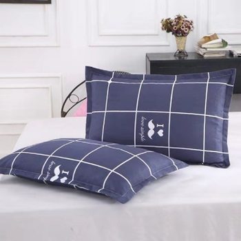 Brushed Twill Thickened Pillowcase Adult Pillowcase Pair Single Pillowcase Core Pillowcase Student Dormitory Pillow Leather