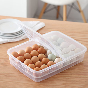 Portable egg box portable refrigerator duck egg compartment fresh-keeping box stackable storage box thickened factory wholesale