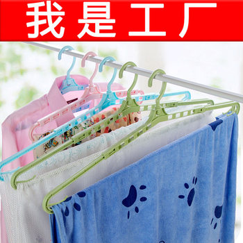 Z1039 Retractable Seamless Hanger Wet and Dry Clothes Storage Rack Drying Rack Hanger Dormitory Artifact
