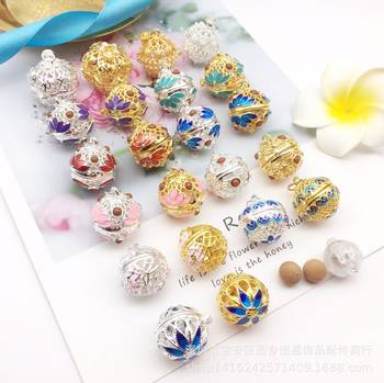 Cloisonne Sachet Pendant, Color-Preserving, Ancient Style, Cut Out, Openable Sachet Ball Pendant, Fragrant Pill Palace Bell Jewelry Accessories