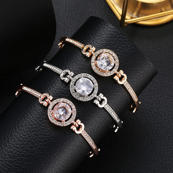 Fashion Explosions Eight Heart Eight Arrows Zircon Bracelet Female Temperament All-match Flash Diamond Bracelet Advanced Sense Diamond Bracelet Jewelry