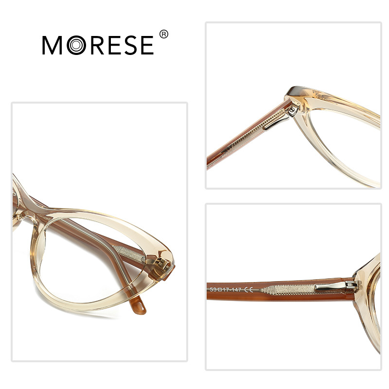 Fashion New Glasses Frame Foreign Trade Hot Spring TR90 Flat Glasses Cat's Eye Black Frame Anti-blue Glasses Women's 2020