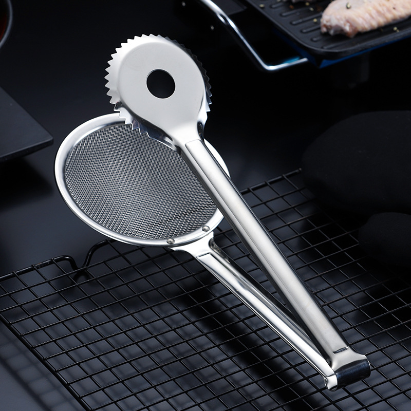 Multifunctional Stainless Steel Food Clip Kitchen Fried Fish Steak Clip Fish Clip Barbecue Clip Bread Clip Barbecue Tools