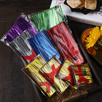 Factory wholesale metal tie wire tie decoration gift bread bag lollipop strapping rope in stock wholesale