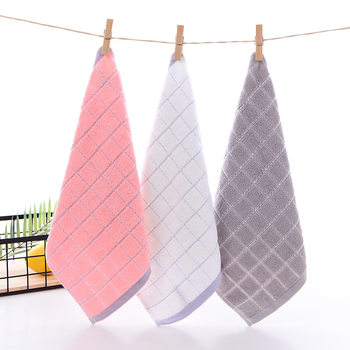 Factory spot supply adult square handkerchief 34*34cm square square absorbent solid color cotton towel