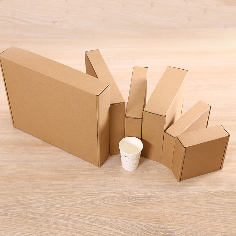 Airplane Boxes in Stock, Three-Layer Extra-Hard Corrugated Cardboard Boxes T1-T6, Logistics Express Wholesale Gift Boxes, Can Be Used as Clothing Paper Boxes