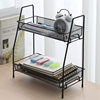 Multifunctional Double-Layer Organizing and Storage Rack Nordic Ins Iron Desk Desktop Cosmetics Storage Rack