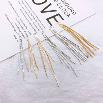 DIY Minimalist Earrings Material Accessories Commuter Long Earrings Tassel Gold Chain Earrings Jewelry Wholesale