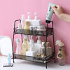 Multifunctional Double-Layer Organizing and Storage Rack Nordic Ins Iron Desk Desktop Cosmetics Storage Rack