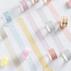 AGUGU Japanese Plaid ins hand account tape Plaid diy hand account material sticker set and paper tape wholesale