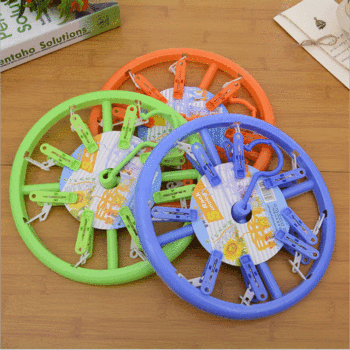 2 yuan store supply round plastic multifunctional socks windproof underwear clip children's clothes spring clip manufacturers supply