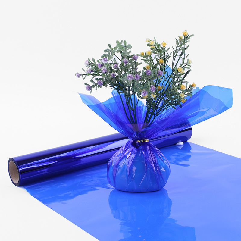 Cross-border new color cellophane roll film flower packaging material 40cm wide gift flower packaging roll film 30m