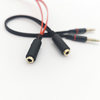 3.5mm Two-In-One Audio Cable Laptop Desktop Computer Headphone Microphone Adapter Cable Tpe Noodles One into Two