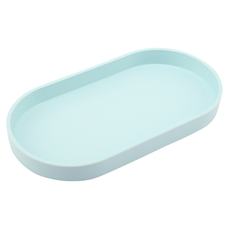 European-style Light Luxury Macaron Small Tray Internet Celebrity Oval Tea Cup Tray Coffee Cup Tray Fruit Snack Plate