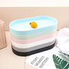 European-style Light Luxury Macaron Small Tray Internet Celebrity Oval Tea Cup Tray Coffee Cup Tray Fruit Snack Plate